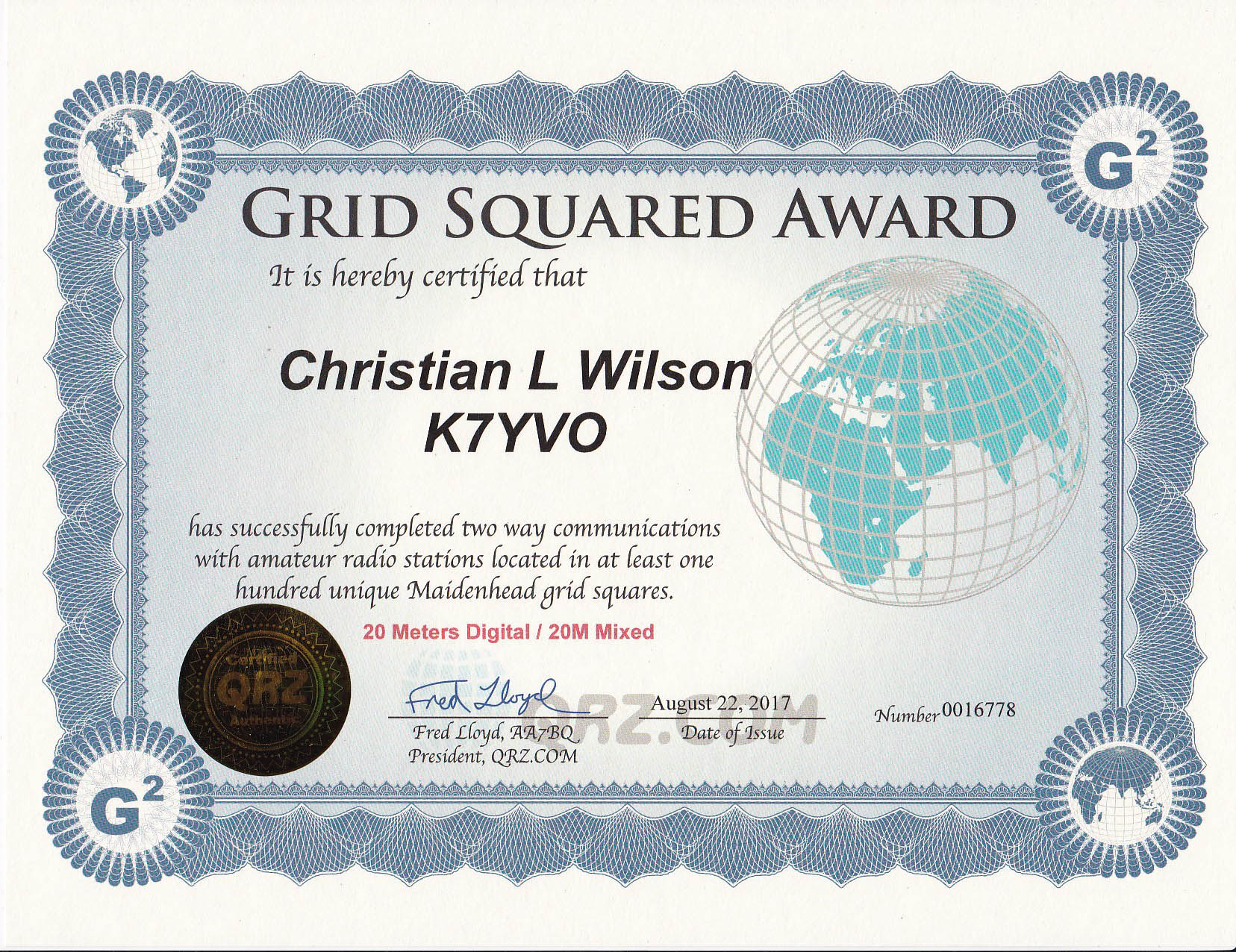 Grid Squared Award